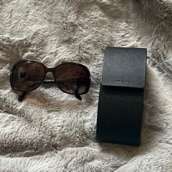 PRADA 57mm Regular - High Bridge Fit Sunglasses (Havana-Brown Gradient) - Picture 4 of 11